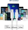 Lightning to USB-C cable with Original New Packing Box Charging Data Cable 11 12 13 14 15 Pro and Promax Charger Cable. 