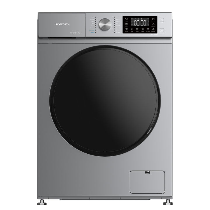 SKYWORTH 8 KG Front Loading Fully Automatic Washing Machine with Inverter Motor (F80465VB)