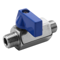 NAMUNY 4X Stainless Steel Ball Valve - 1/4 Inch NPT Thread Male Small Mini Ball Valve (1/4Inch Male&Male). 