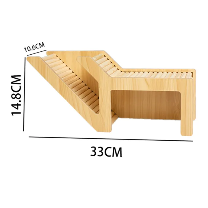 JAERBEE%20Washable%20Hamster%20Hidden%20Wooden%20Hamster%20House%20Small%20Pet%20Castle%20with%20Rock%20Climb%20Ladder%20Dwarf%20Mouse%20Pet,Arch%20Bridge%20Tunnel%20-%20Image%208