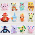 12-18cm Plush Toy Torchic Shadow Lugia Shiny Mew Snivy Vulpix Jigglypuff Clefairy Mudkip Ampharos Alakazam Meowth Crocodile. 