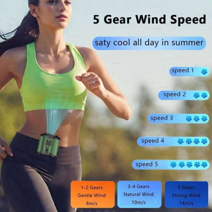 Portable%20Waist%20Hanging%20Neck%20Rechargeable%20Fan%20with%20Power%20Bank%20Digital%20Display%20for%20Sports%20Courier%20Outdoor%20Working%20-%20Image%204