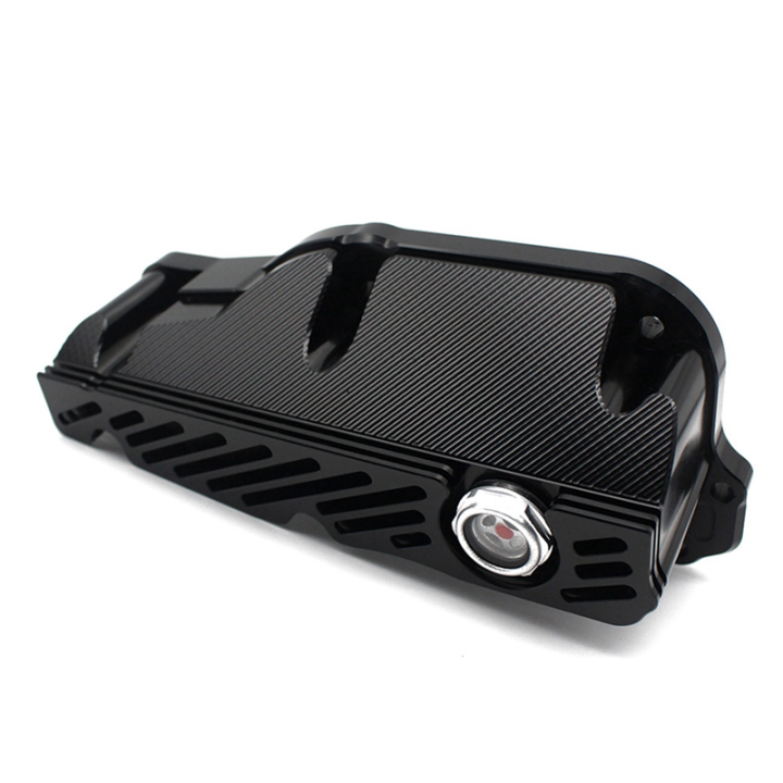 2X%20Motorcycle%20Oil%20Pan%20Aluminum%20Clear%20Visible%20Oils%20Bottom%20Potn%20for%20GTS250%20300%202019-2022%20Black%20-%20Image%204