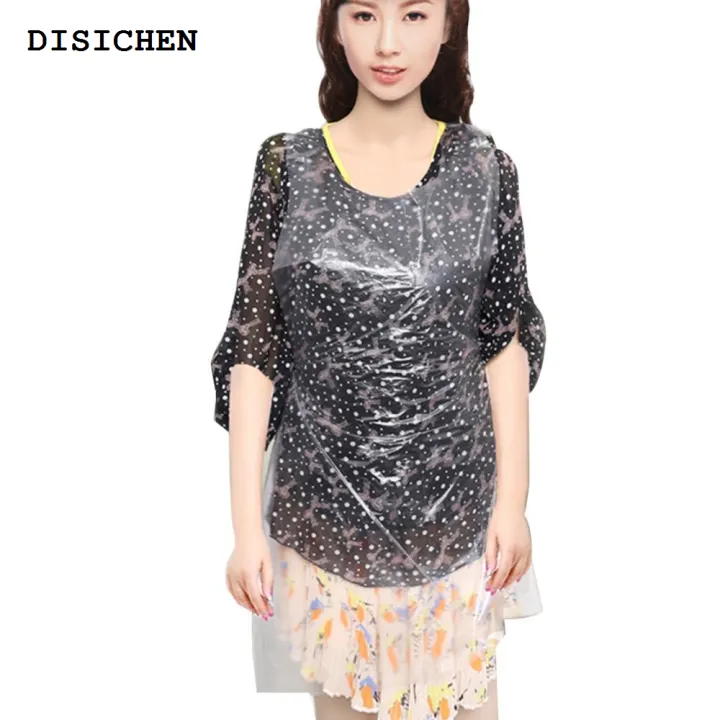 DISICHEN%20Fashion%20Apron%2050/100Pcs%20Kids%20Adults%20Plastic%20Disposable%20Anti%20Oil%20Stain%20Cooking%20Painting%20Apron%20-%20Image%202