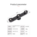 OYPFXMI 1/4 Screw Hole Cold Shoe Bracket Vlog Expansion Bracket 3 Hot Shoe Adapter ,for Camera Tripod Cell Phone Clip. 