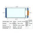 2.13Inch E-Ink Display HAT, Black,White Two-Color 250X122 Pixel E-Paper Screen LCD for 4B/3B+/3B/2B/Zero. 