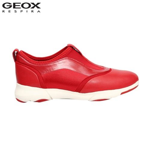 Geox Red Nebula S B Pure Leather Sneaker Shoes For Women Daraz