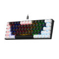 RGB LED Backlight Mechanical Gaming Keyboard With Multimedia Keys Support. 