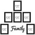 Wall Photo Frame for Home Decor And Family Design Pack of  6pcs. 
