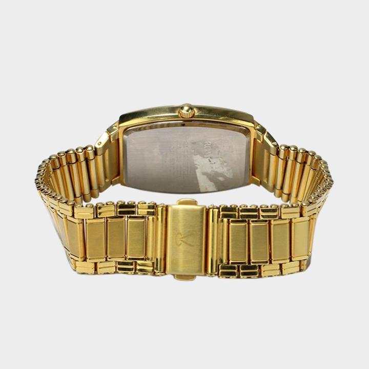 Romanson%20Nm9960Sm%20Golden%20Steel%20Strap%20Roman%20Dial%20Analog%20Watch%20For%20Men%20-%20White%20-%20Image%204