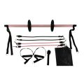 Pilates Bar Kit+Resistance Bands,Pilates Equipment Exercise Bar Pink. 