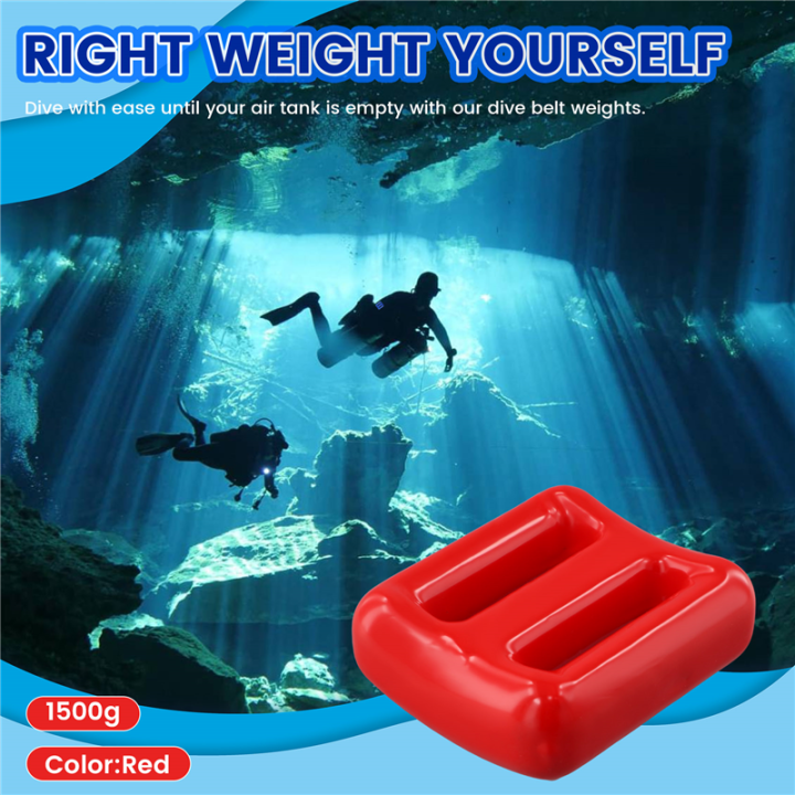 Dive%20Weights%20for%20Scuba%20Diving%20Weight%20Belt%20Coated%20Lead%201500g%20Red%20-%20Image%203