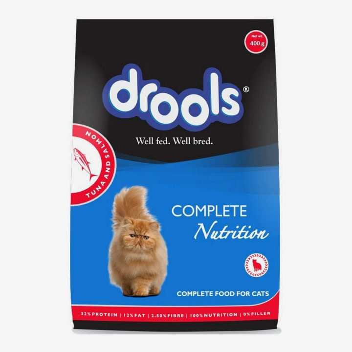 (Buy 2 Get 1 Free) Drools Tuna & Salmon Adult Cat Food, 400gm By Crown Aquatics