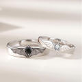 Durable Angel & Demon Couple ring Detailed Stylish Unique Fashion trend index finger ring Adjustable Fashionable Male & female pair for Fashion accessories Couple jewelry Party wear Gift for loved. 