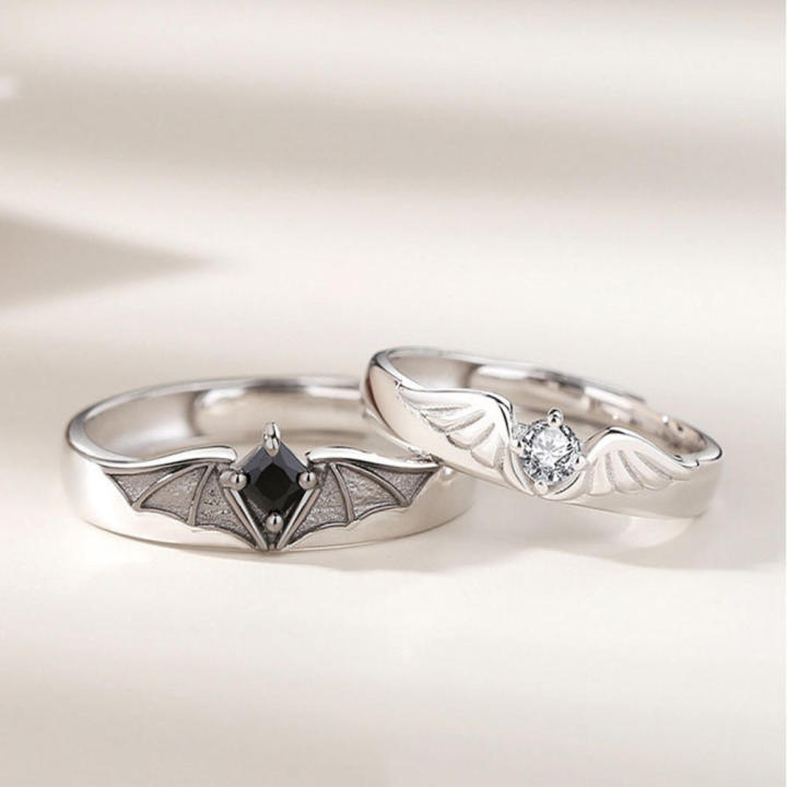 Durable%20Angel%20&%20Demon%20Couple%20ring%20Detailed%20Stylish%20Unique%20Fashion%20trend%20index%20finger%20ring%20Adjustable%20Fashionable%20Male%20&%20female%20pair%20for%20Fashion%20accessories%20Couple%20jewelry%20Party%20wear%20Gift%20for%20loved%20-%20Image%207