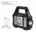 High Power Led Flashlights Rechargeable Camping Work Light Multi Functional Portable Light Solar Charging 6 Lighting Modes. 