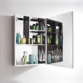 Elegant SUS 304 Stainless Steel Wall-Mounted Bathroom Cabinet with Mirror and Multi-Compartment Storage – 40x60 cm. 