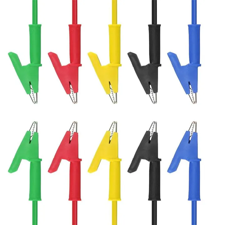 Dual%20Ended%20Crocodile%20Alligator%20Clips%2015A%20Test%20Lead%20Wire%20Cable%20with%20Insulators%20Clips%205%20Colors%20Test%20Flexible%20Cable%20-%20Image%202