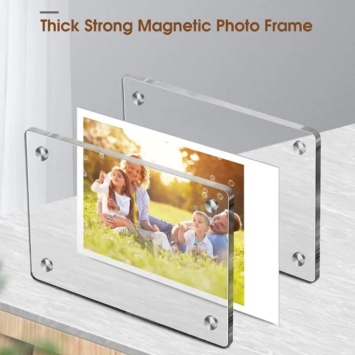 5pcs%20Gift%20Acrylic%20Fridge%20Magnetic%20Photo%20Frame%20Transparent%20Double%20Sided%20Card%20Display%20Frame%20Reusable%20Wide%20Use%20Refrigerator%20Magnet%20Picture%20Frame%20for%20Instant%20Photo%20-%20Image%207
