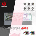 Fantech Maxpower MK853 RGB Mechanical Gaming Keyboard Programmable & Macro Anti Ghosting with Wrist Rest. 
