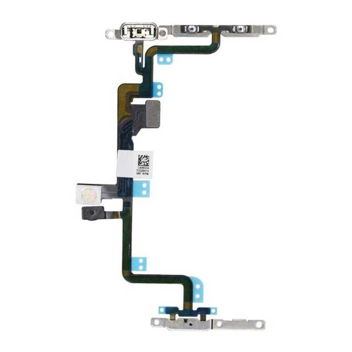 Power Flex Cable For iPhone 5G 5C 5S SE 6 6s 7 8 Plus 7G 8G 6G Mute & Volume Button Switch Key Power Flex Cable With Metal Parts