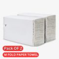 Softy M fold / MFOLD / Paper Towel Tissue Paper 150 Sheets - Pack Of 2. 