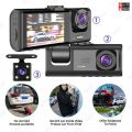 1080P HD Dual-View Dash Cam with G-Sensor, Night Vision & Wide Angle - Front & Interior Recording, Reversing Camera. 