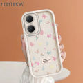 Hontinga for Vivo Y03 Y18 Y18E Back Cover Colorful Bow Pattern Case Ladder Soft Rubber Mobile Phone Cover. 