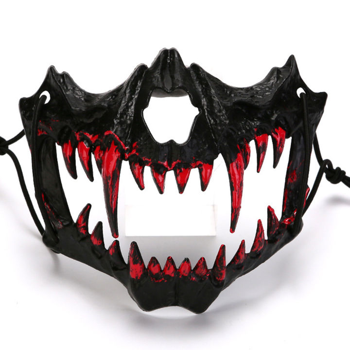 DT(Clearance%20price)%20Obstruction-free%20Mask%20Design%20Scary%20Animal%20Skeleton%20Half%20Face%20Mask%20for%20Halloween%20Cosplay%20Elastic%20Straps%20Blood%20Design%20for%20Carnivals%20-%20Image%204