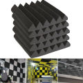 5pcs 30X30X5CM Studio Acoustic Foam Sound Absorption Treatment Panel Tile Wedge Black. 