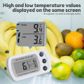 Bargain price Household Meter Temperature and Humidity Refrigerator Multifunctional Hygrometer 1pc Digital Thermometer LCD Bedroom Refrigerator with Hook. 