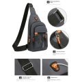 Vylon Men Chest Bag Large Capacity Chest Pack Casual Sling Bag Sports Male Shoulder Bag Outdoor Crossbody Bag side bag. 