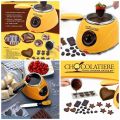 Chocolate Fountain Fondue Melt Pot, Household Diy Dessert Machine,Electric 220V 25W,Oven Melting Pot 0.25 L. 