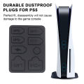 Penasfe Easy-to-use Dust Plugs for Ps5 Ports 8pcs Console Dust Cover Set for Ps5 Slim Usb Hdmi-compatible Protector Long-lasting Dustproof. 