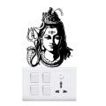 Artsy Home Lord Mahadev Light Switch Sticker. 