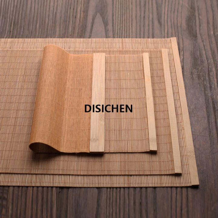 DISICHEN%20New%20Natural%20Bamboo%20Table%20Mat%20Tea%20Dining%20Hot%20Insulated%20Table%20Runner%20Japanese%20Style%20Natural%20Woven%20Placemat%20Coaster%20Cup%20Pad%20Affordable%20-%20Image%205
