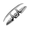 6 Inch Marine Grade Boat Stainless Steel 316 Folding Pull Cleat Dock Deck Hardware Wire Rope Cleat for Marine Yachts Replacement. 