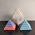 Bubble Pyramid Silicone Mold – Candle, Soap, Cake, Resin, and Chocolate Mould for DIY & Home Deco. 