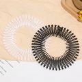 Plastic Stretch Flexible Comb  Headband Face Wash Full Circle Fixed Hair Accessories Wig Clips Non-Slip Flexible Circle Headband Women. 