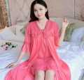 BLUE BELL - 2PCS SILK NIGHT DRESS FOR WOMEN.. 