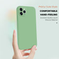 Hontinga for Realme X7 Pro Back Cover Candy Color Soft Liquid Silicone Phone Case. 