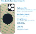For iPhone 12 Pro Max Back Glass Cover Panel Replacement PartsWith logo Housing Back Cover Big Hole Rear Glass. 