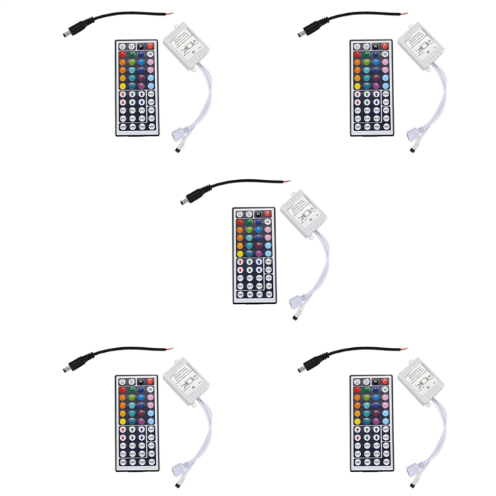 Remote Led Smd 5X 44 Keys Wireless IR Remote Control with Receiver for 5050 3528 RGB ...