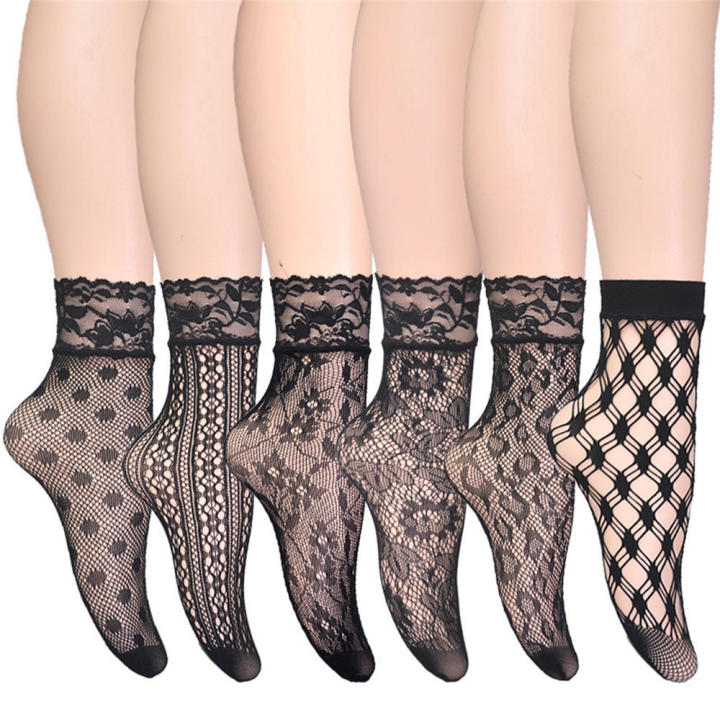 Black%20Lace%20short%20socks%20Comfortable%20Lace%20Ultrathin%20Mesh%20fishnet%20ankle%20socks%20Sheer%20%20Women's%20black%20sheer%20socks%20for%20Party%20Night%20out%20Summer%20fashion%20Casual%20-%20Image%206