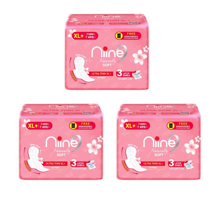 Nine Naturally Soft Ultra Thin  (320mm/50 Pads)