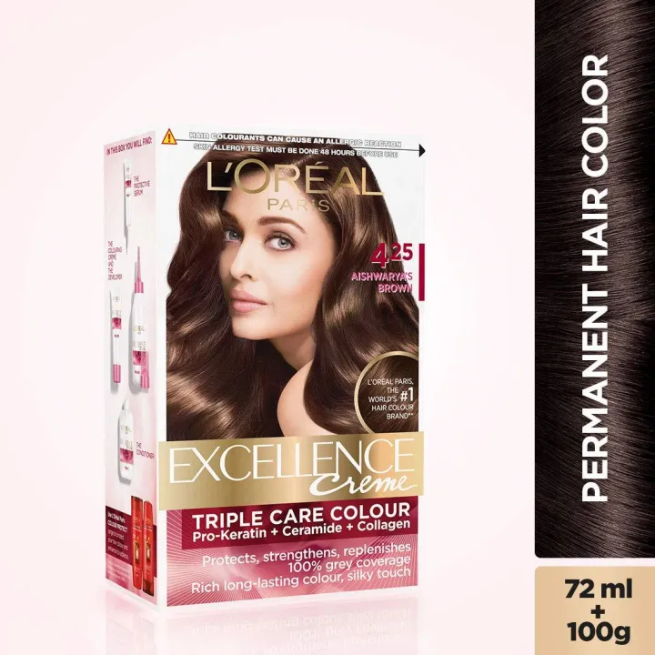 L'Oreal Paris Excellence Creme Hair Color 4.25 Aishwarya's Brown