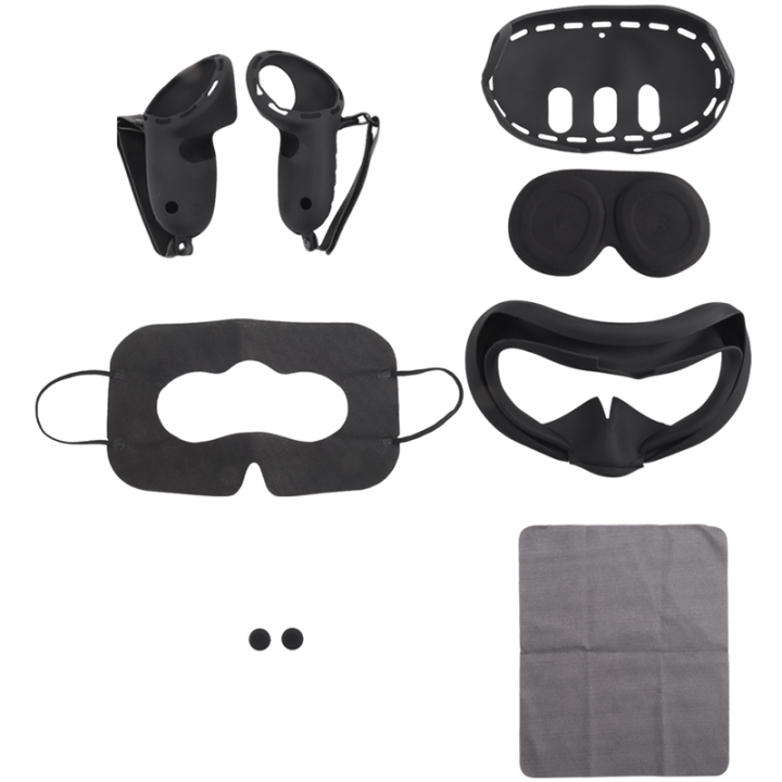 Silicone Protective Cover Shell Case for 3 VR Headset Face Cover Eye Pad Handle Grip Button Cap Easy Install