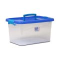 Bagmati Smart Box Multipurpose Plastic Storage Container Box With Lock (Clear/Transparent) – Rectangular. 