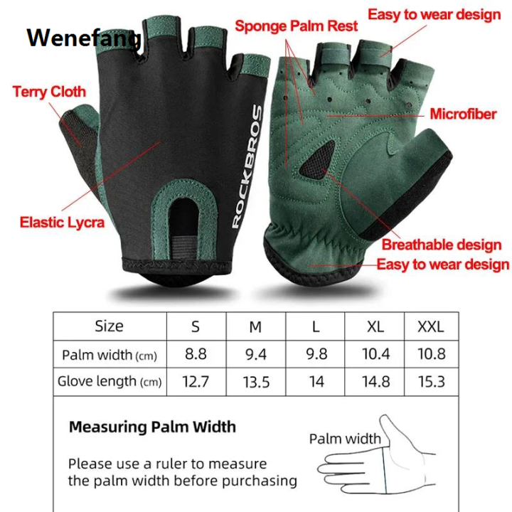 Wenefang%20ROCKBROS%20New%20Road%20Bike%20MTB%20Gloves%20Microfiber%20Wear%20Resistant%20Gym%20Training%20Fingerless%20Glove%20Half%20Finger%20Bicycle%20Cycling%20Equipment%20-%20Image%205