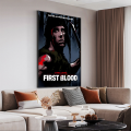Study room wall decoration HD quality poster movie Rambo first drop of blood white paper poster wall art painting from. 